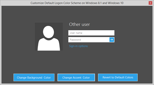 Customizing Default Color Scheme