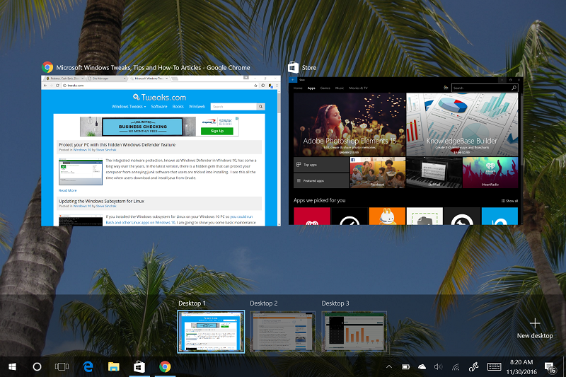 Virtual Desktop View
