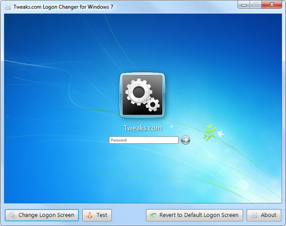 Tweaks.com Logon Changer for Windows 7